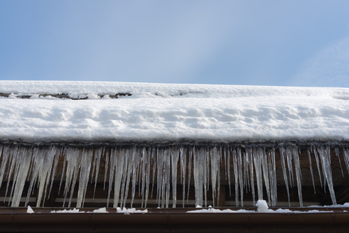 icicles on roof