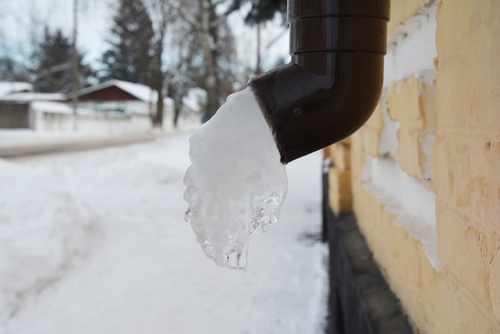 Frozen Downspout